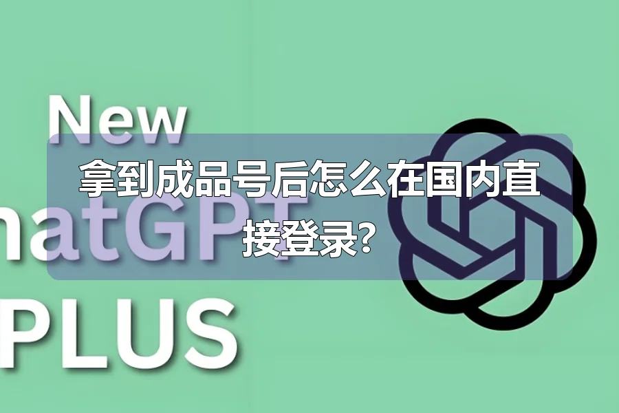 拿到成品号后怎么在国内直接登录?